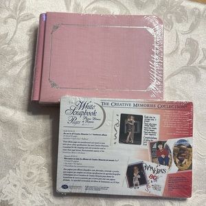 5 x 7 Pink Sentiments Creative Memories Album & White Scrapbook Pages